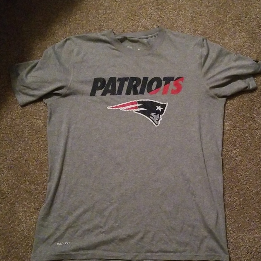 Nike Dri Fit Shirt NFL Patriots L Mens
